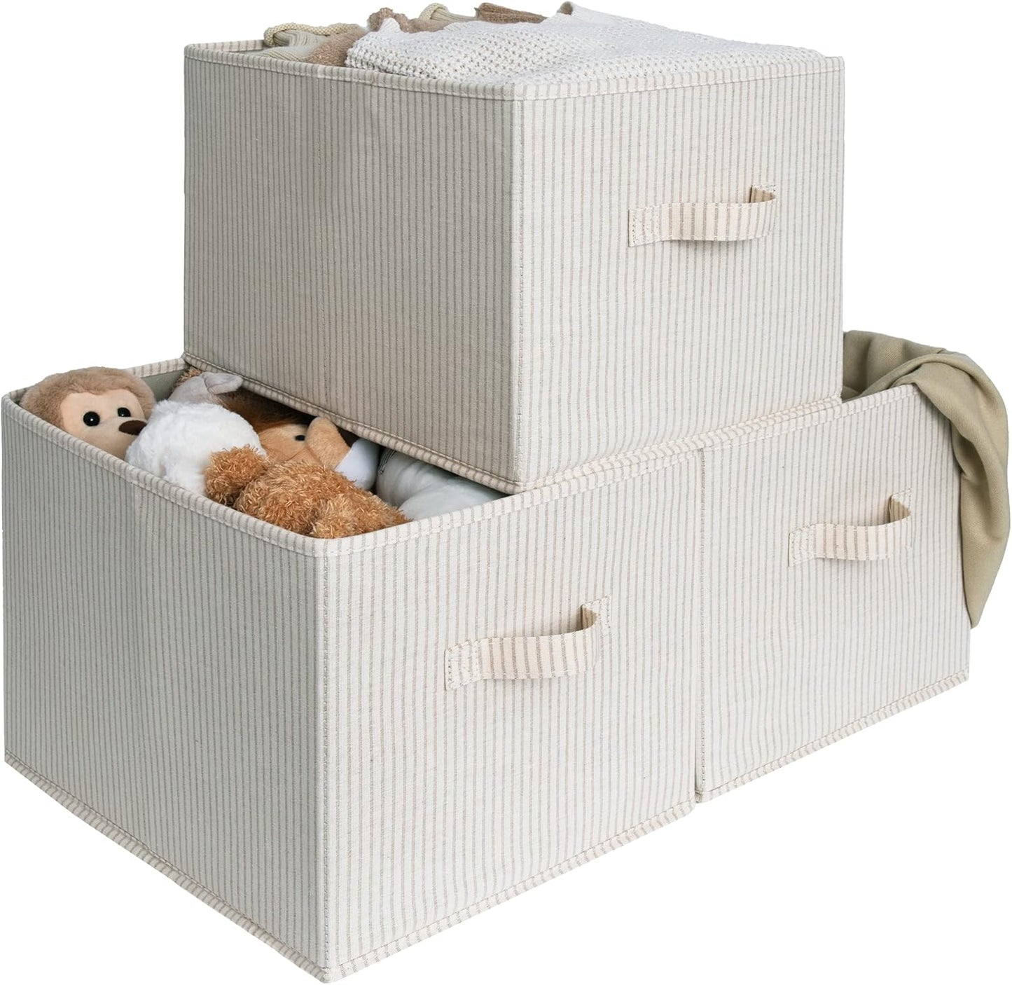 Extra Large Foldable Fabric Storage Baskets for Organizing