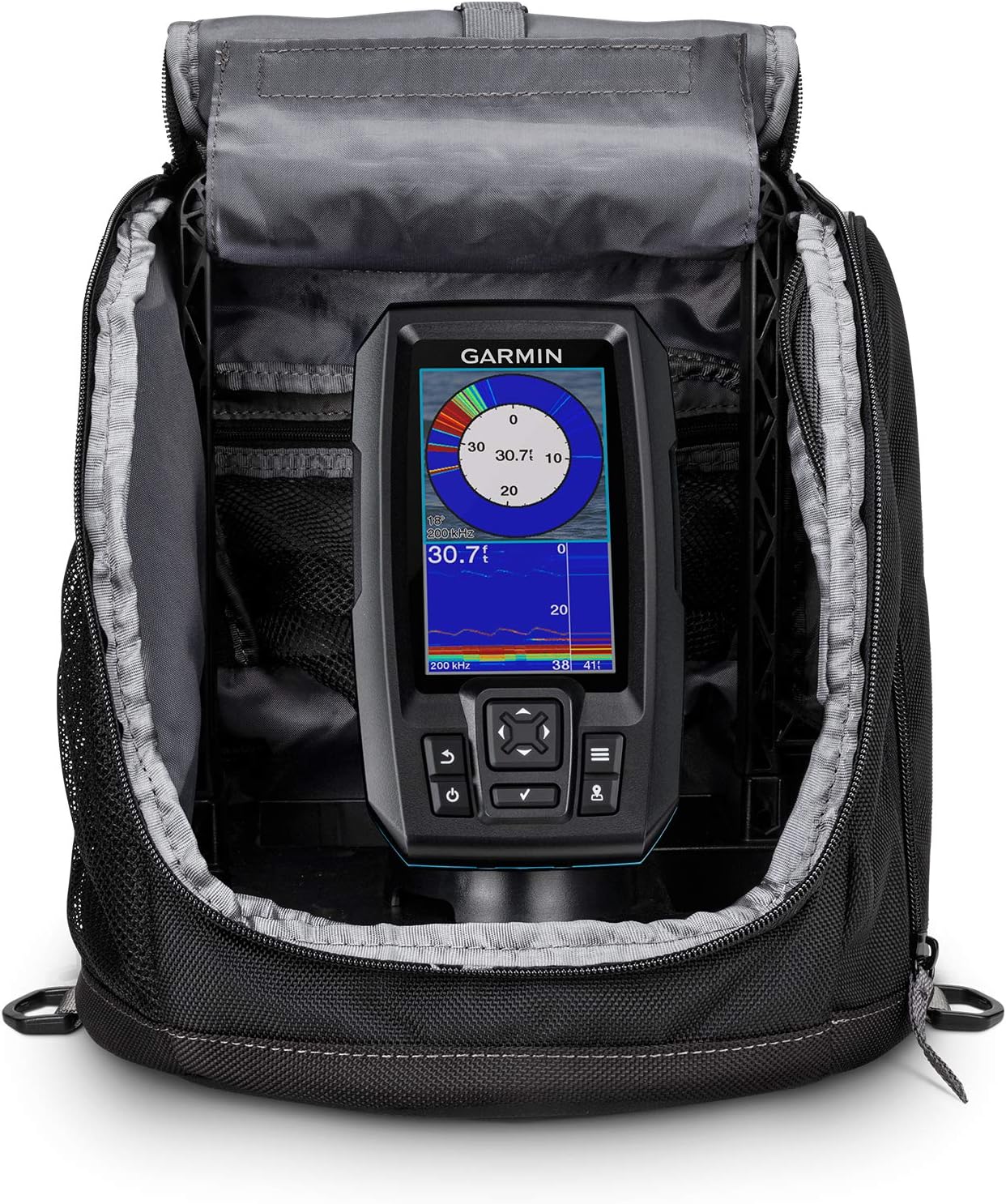 Garmin Striker Plus 4 Ice Fishing Bundle with Fishfinder & Transducer