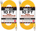 Iron Forge Cable Outdoor Extension Cord 10 Ft 10 Gauge - Heavy Duty