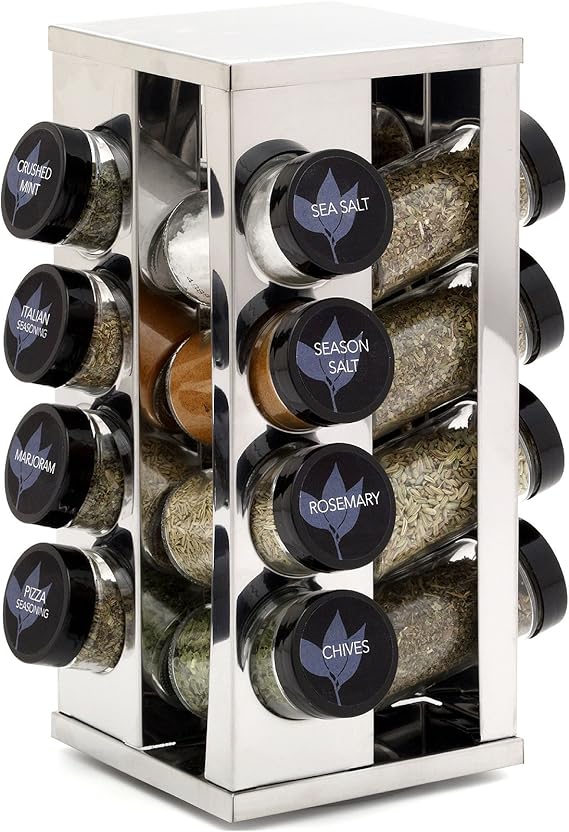 Kamenstein 16 Jar Heritage Revolving Spice Rack Organizer Review
