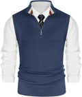 PJ PAUL JONES Mens Sweater Vest with Stylish Contrast Stripes