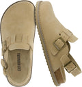CUSHIONAIRE Brooklyn Suede Womens Slides Comfortable Clog Mules value