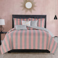 Juicy Couture Cabana Stripe Reversible Bedding Set - Queen/Full