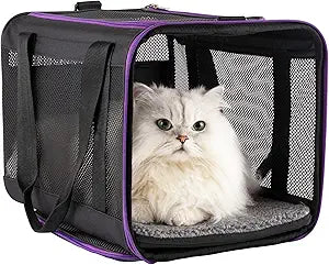 Soft Pet Carrier for Large and Medium Cats and Small Dogs