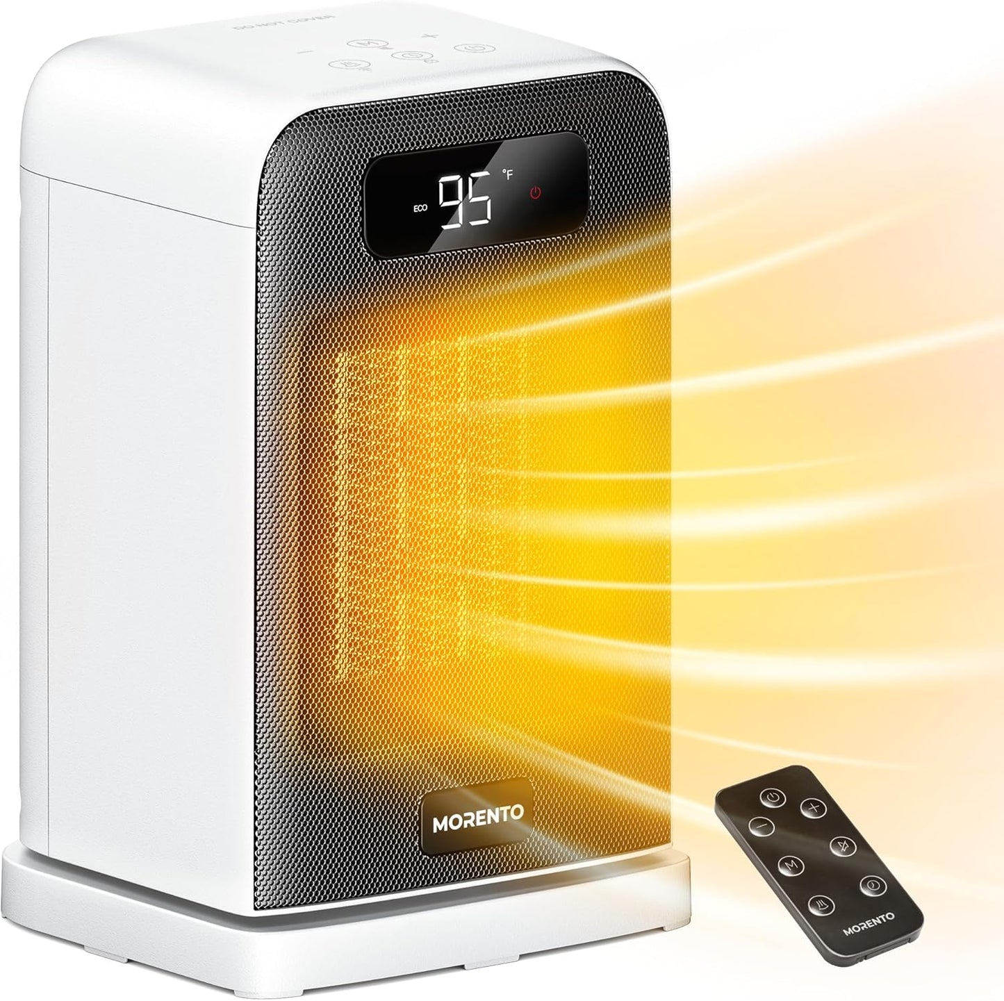 Efficient 1500W Desk Heater - Dual Heating & Fan Modes