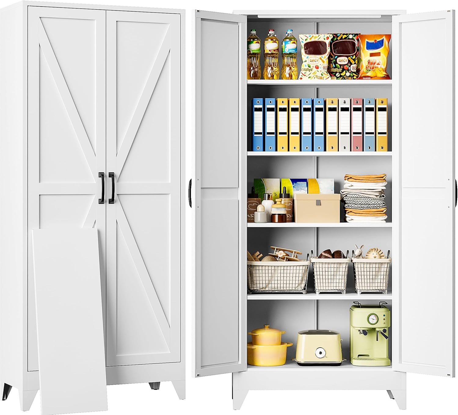 75 Tall Pantry Cabinet for Kitchen Storage by SISESOL