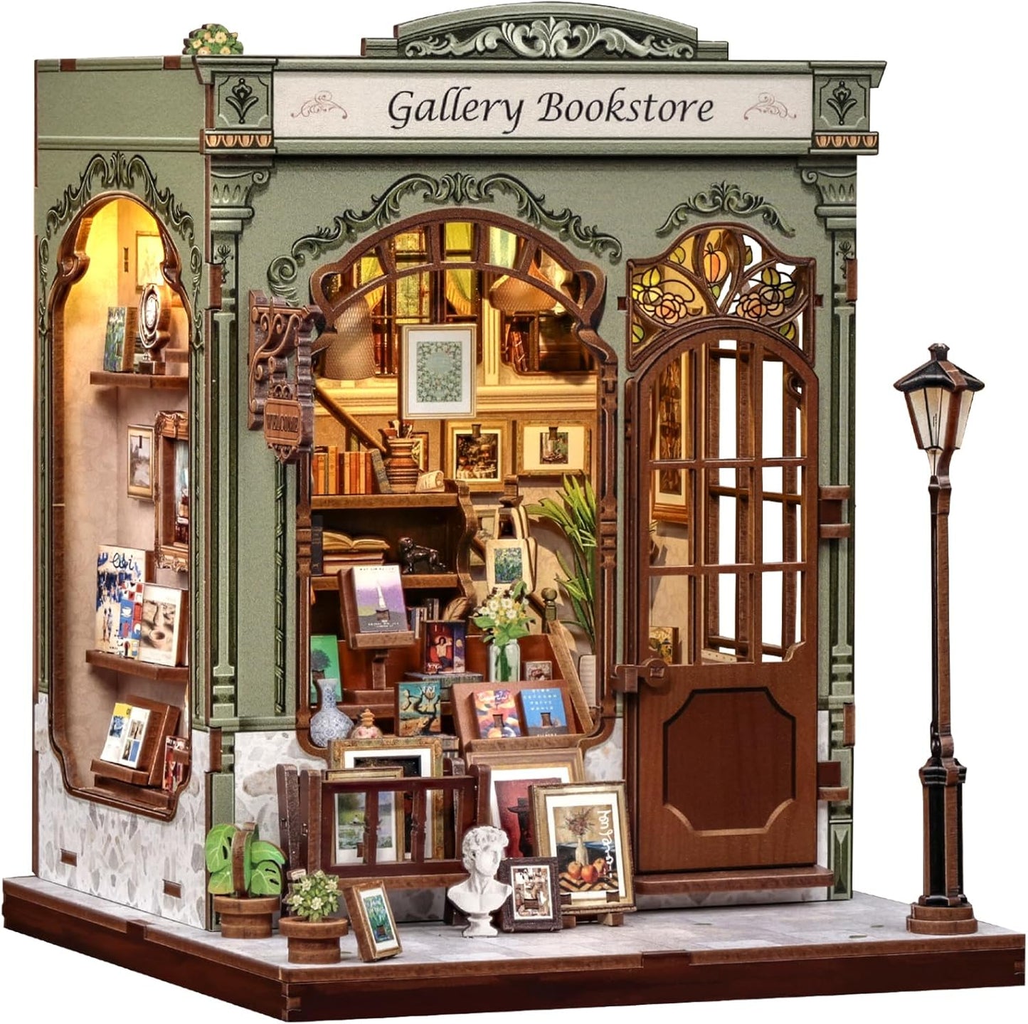 CUTEBEE Book Nook Kit - DIY Miniature House for Book Lovers