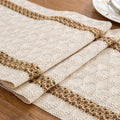 Boho Table Runner 12 x 144 in - Farmhouse Macrame Tassel Runner