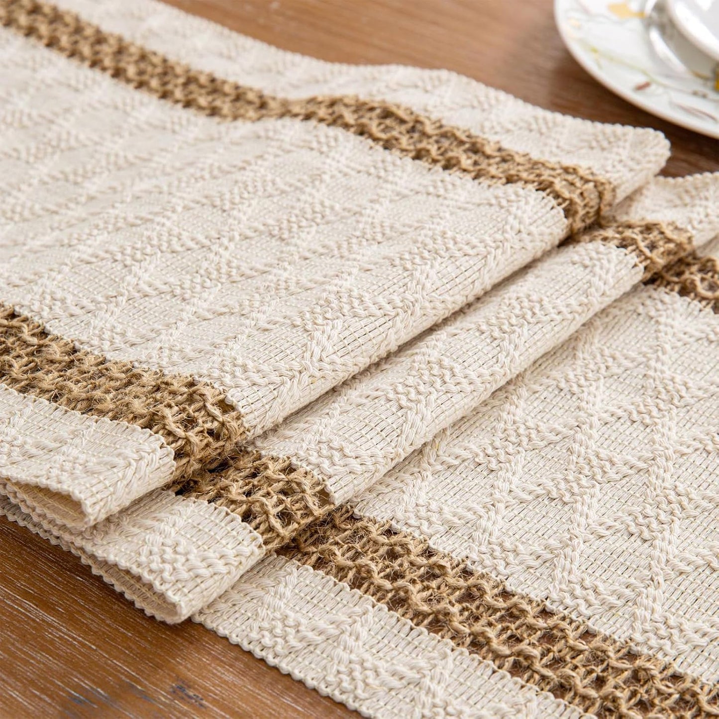 Niviy Boho Table Runner for Fall Home Decor 144 Inches Long