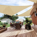 Patio Paradise 13 ft x 13 ft Triangle Sun Shade Sail - Durable UV