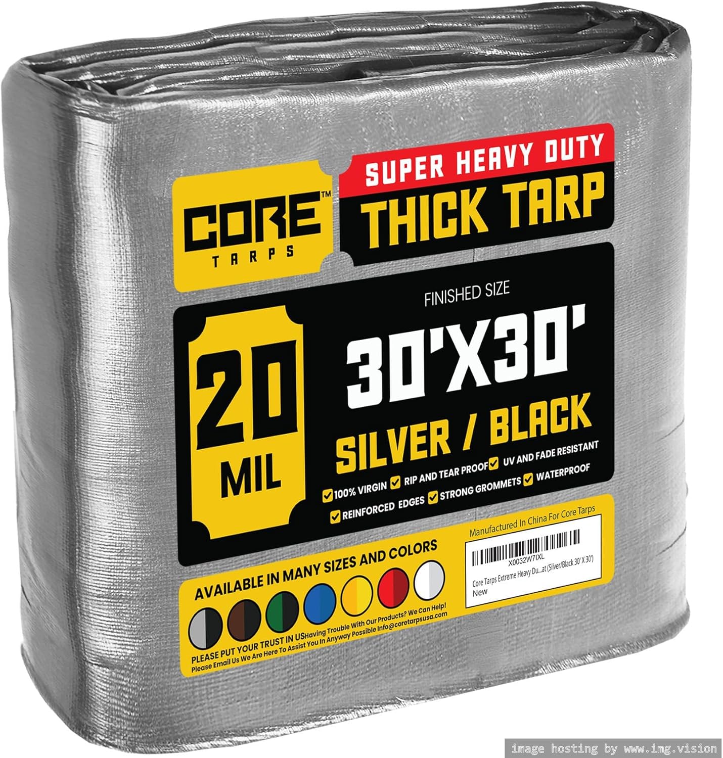 Core Tarps Extreme Heavy Duty 20 Mil Tarp Cover for All Needs