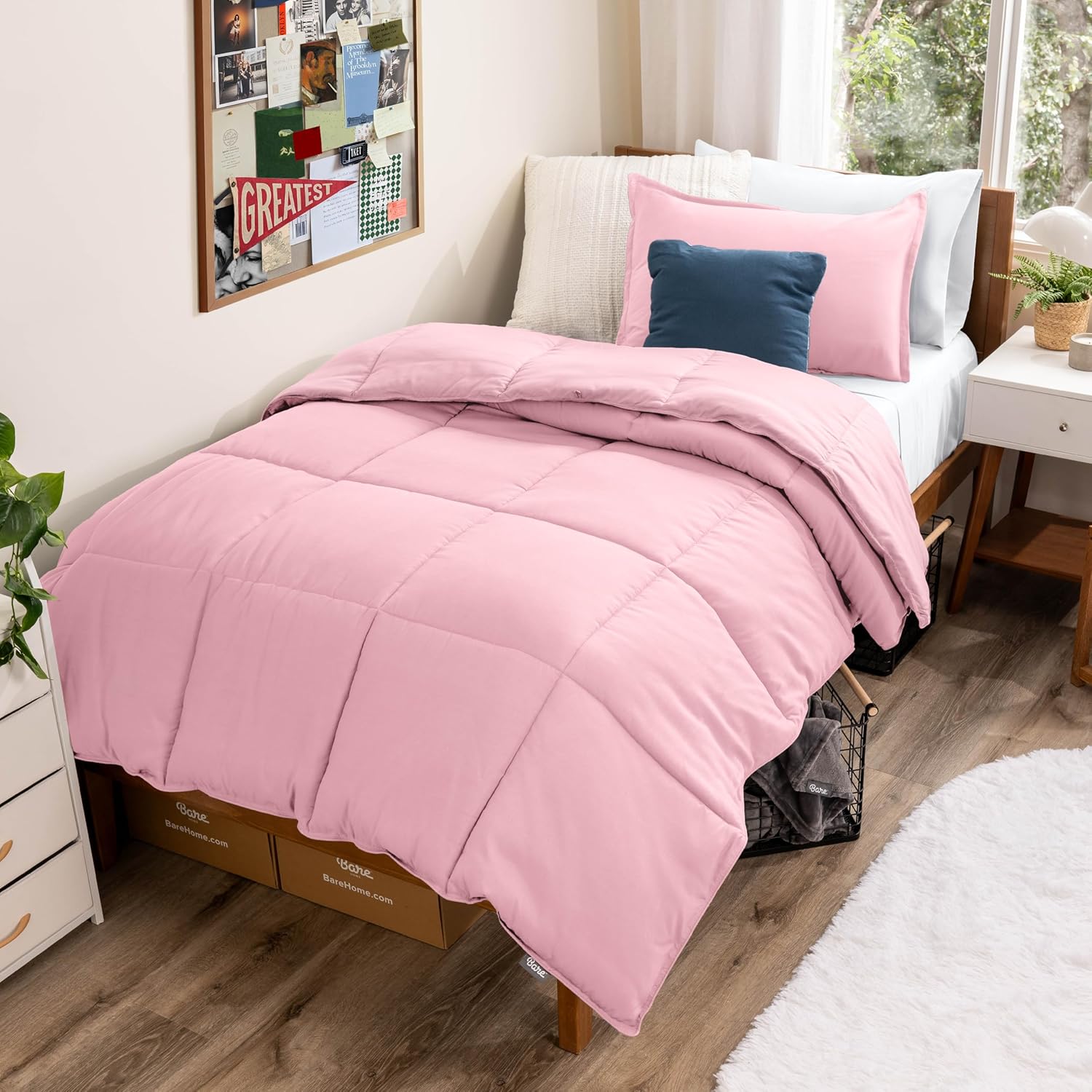 Bare Home Comforter Set - Ultra-Soft Goose Down Alternative