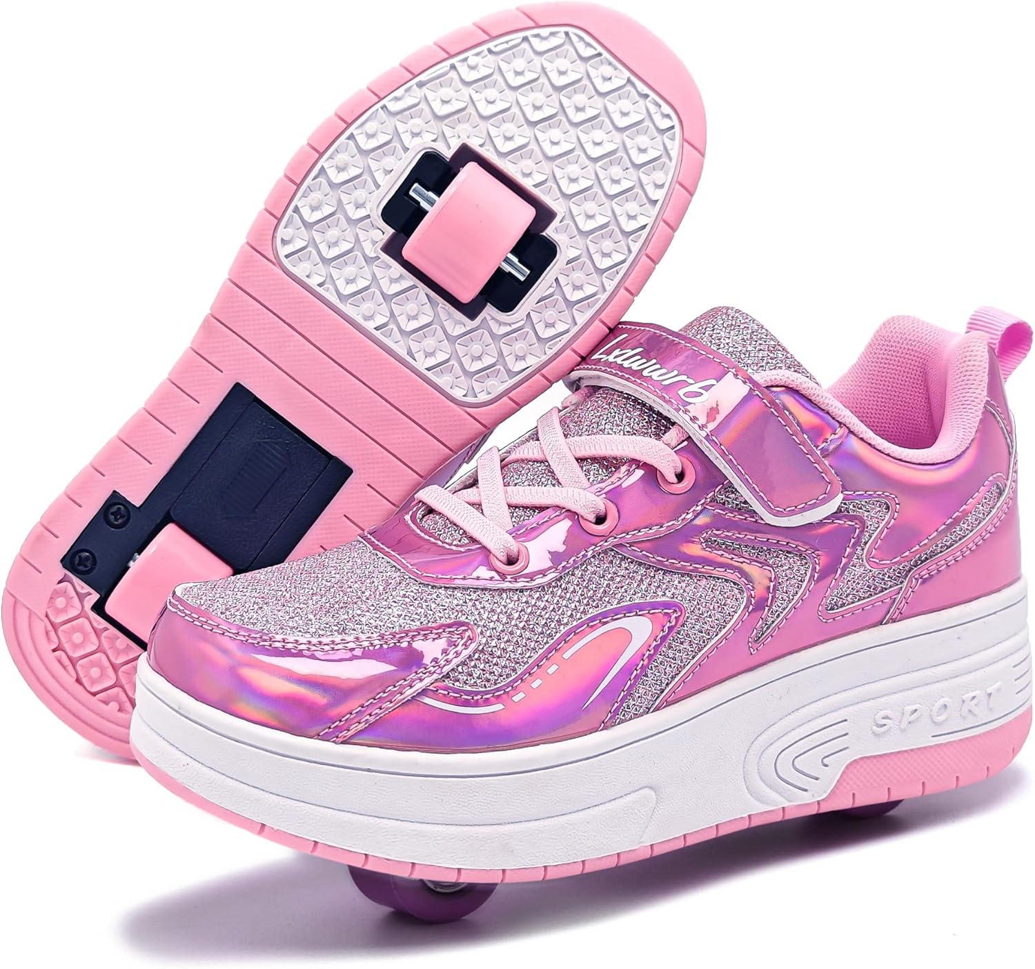 Wooowyet Roller Skate Shoes for Kids with Rechargeable Wheels