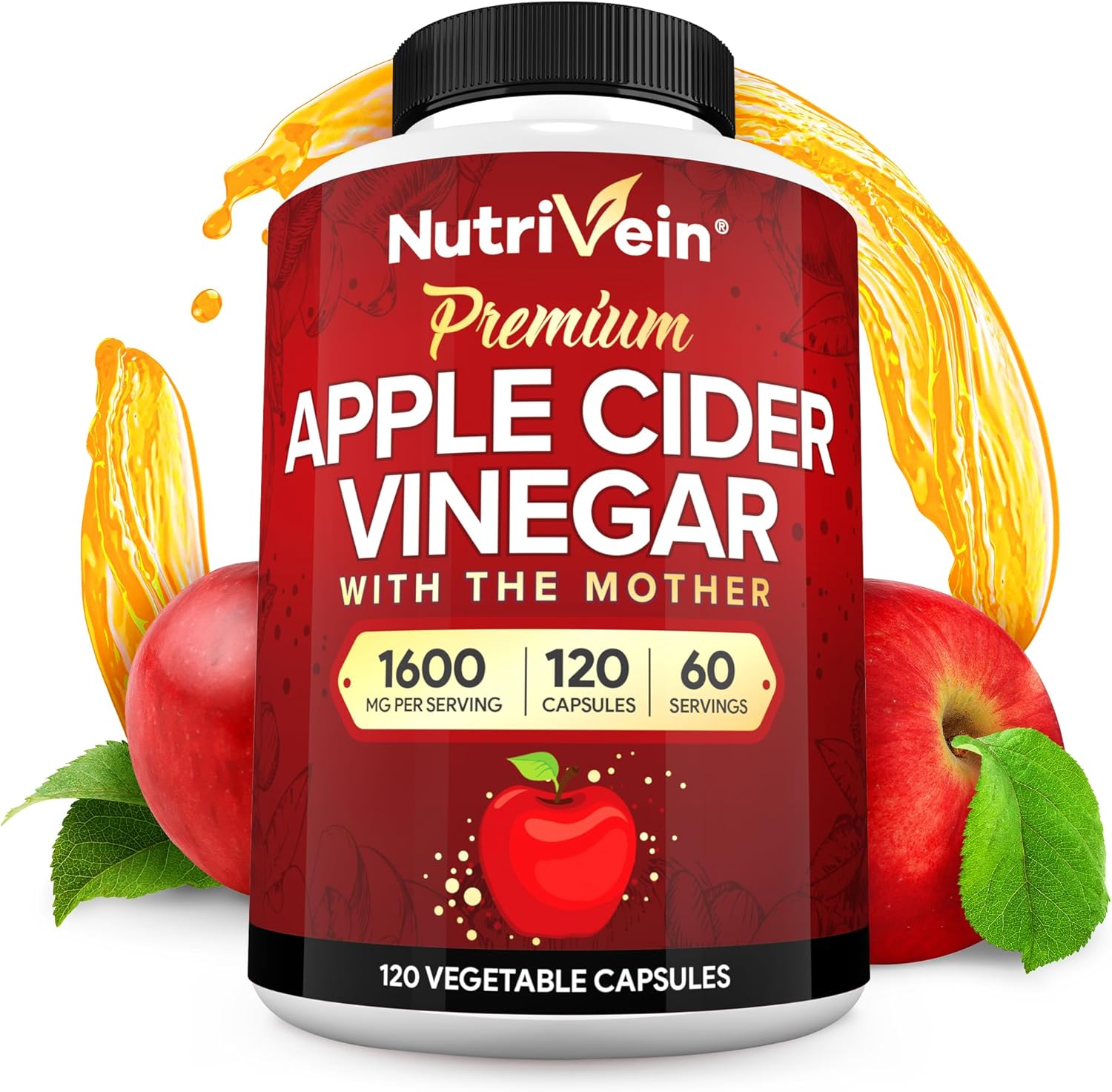 Nutrivein ACV Capsules - Healthy Digestion & Immune Boost