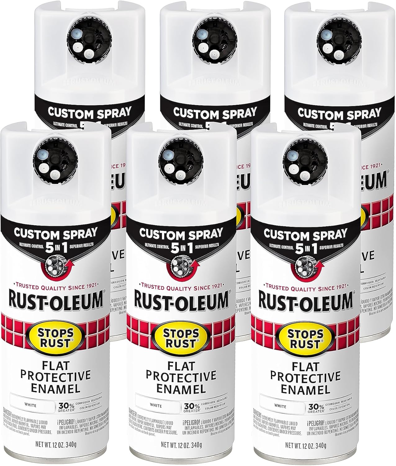 Rust-Oleum Stops Rust Custom Spray Paint 5-in-1 for Versatile Use