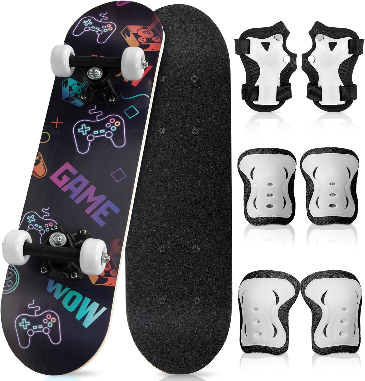 Skateboard for Toddlers with Protective Gear Set for Beginners