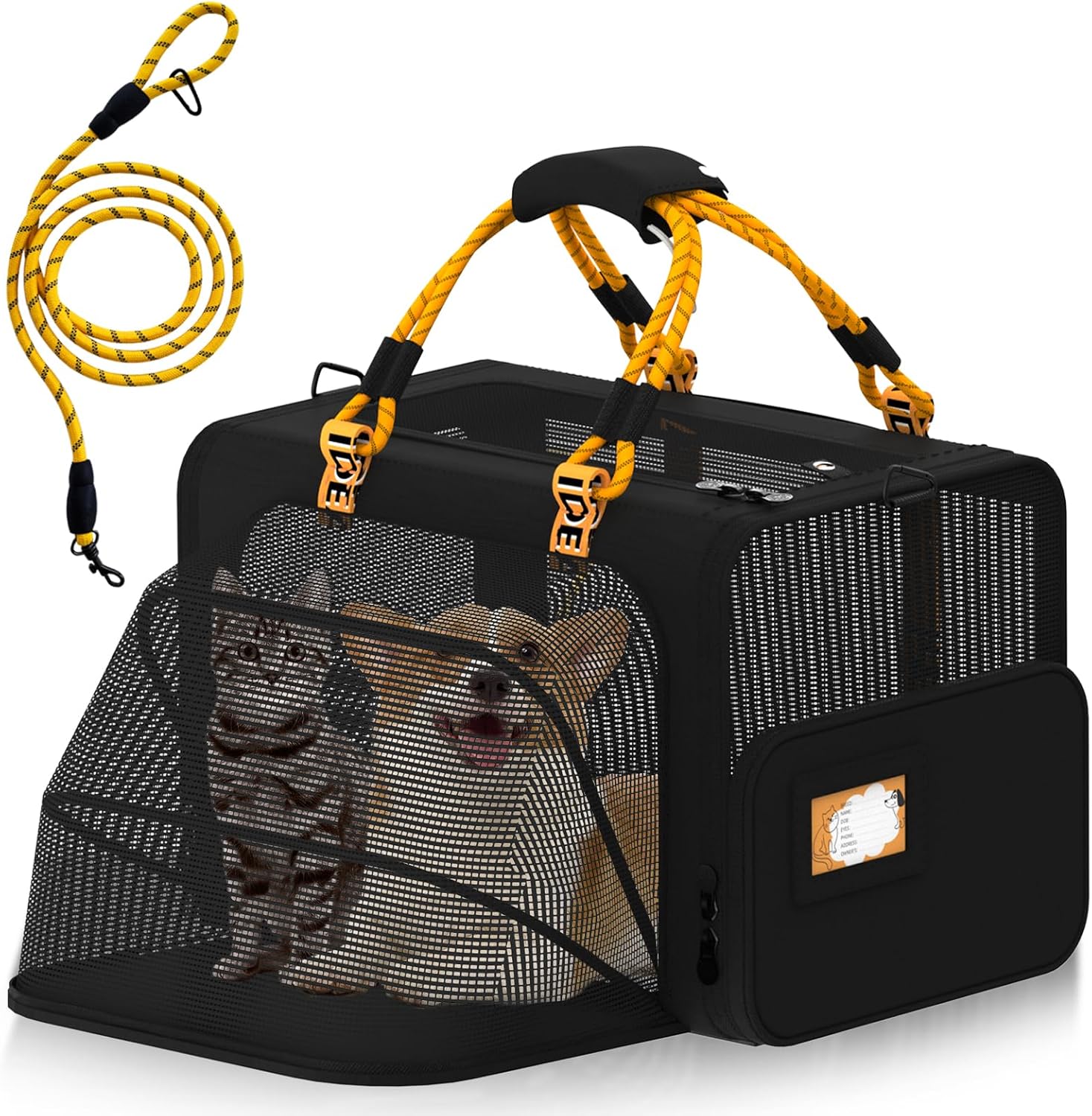 Expandable Large Pet Carrier for Cats and Dogs by PAWZIDEA