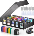 Trading Card Storage Box 5-Row 3900+ Capacity - Command Display