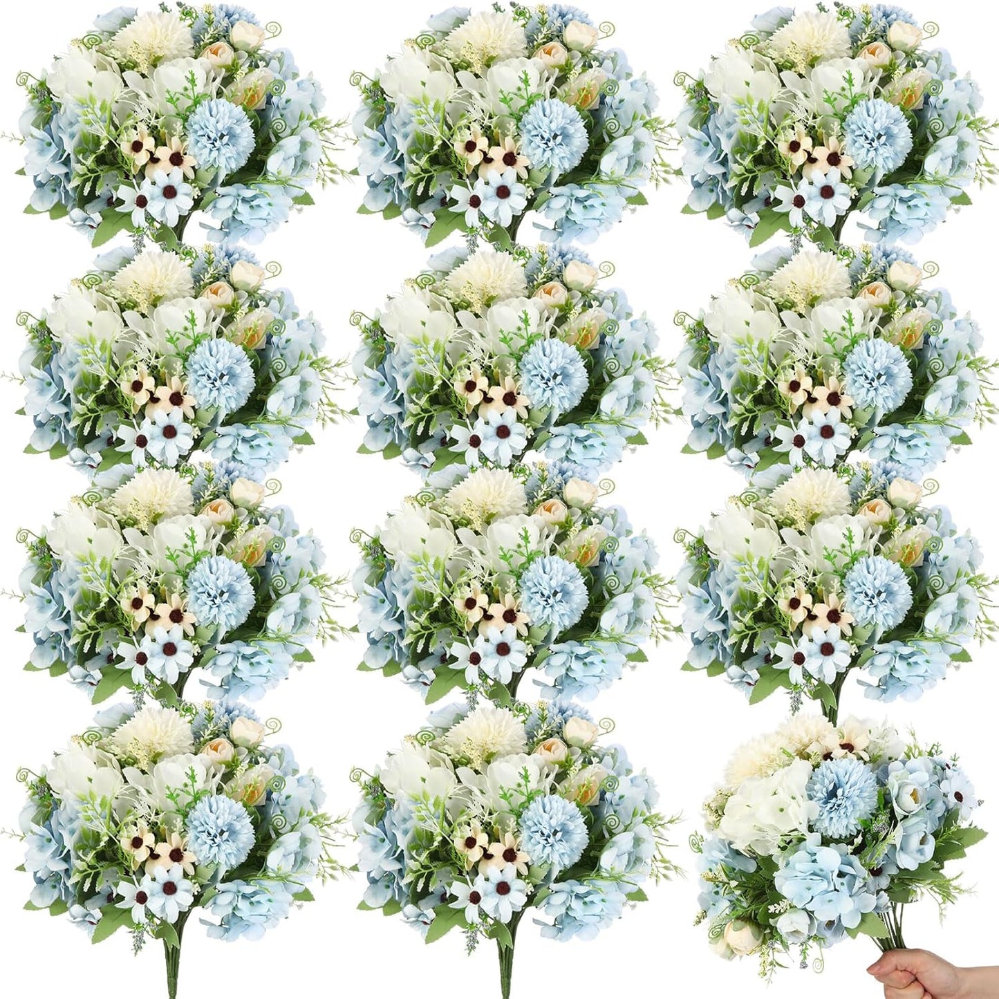 Stunning Tigeen 12 Bundles Peonies Artificial Flowers for Decor