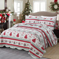 MarCielo 3 Piece Christmas Quilt Set for a Cozy Holiday Vibe