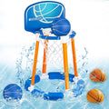 Floating Pool Basketball Hoop Set for Kids and Adults Fun