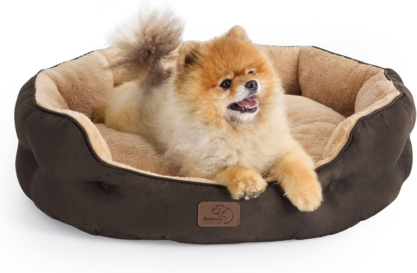 Bedsure Dog Beds for Small Dogs - Cozy Round Cat Beds