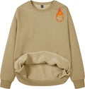 MAGCOMSEN Women's Fleece Lined Crewneck Sweatshirt - Warm Casual Top