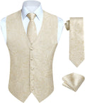 Classic HISDERN V3-01 Men's Vest Set Designed for Weddings and Parties