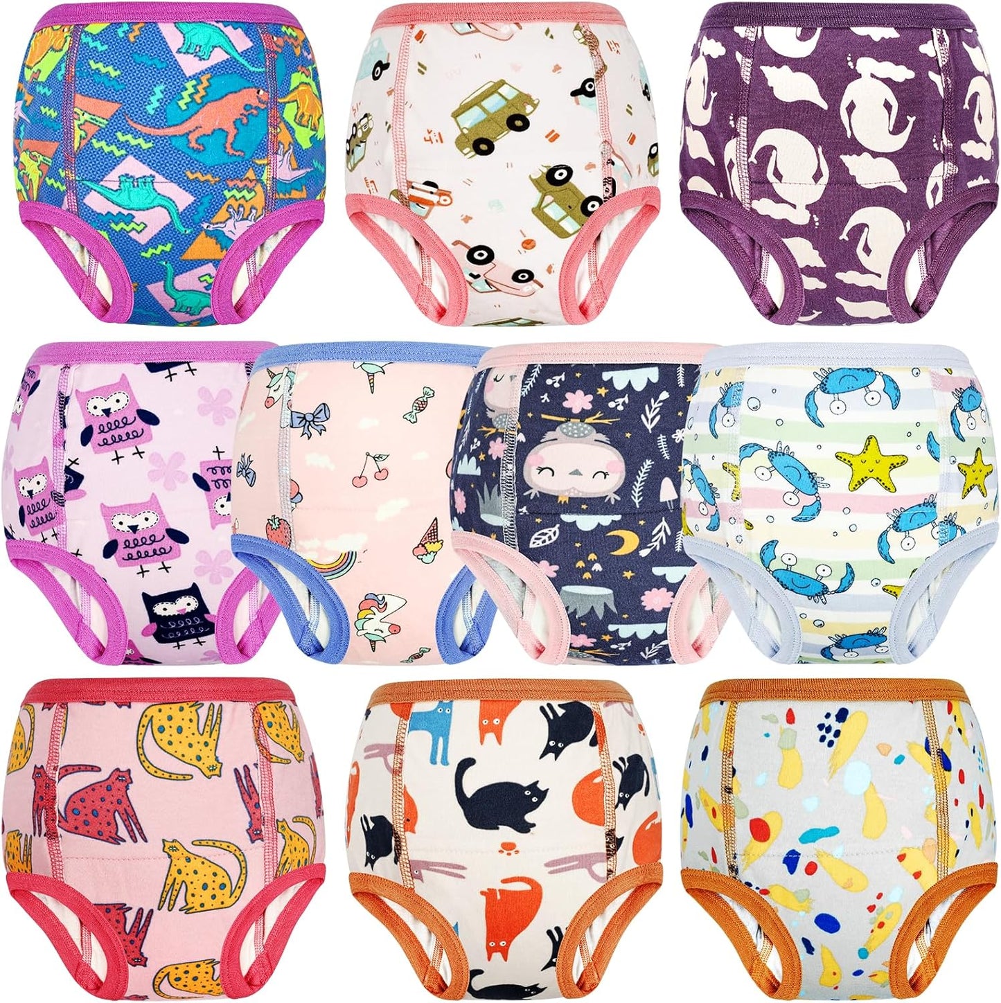 MooMoo Baby Training Underwear 10 Packs for Potty Training