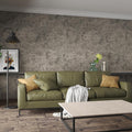 31 in x 1181 in Extra Wide Concrete Wallpaper Peel and Stick - Thick