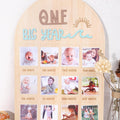 The Big One Surf One Year Old Photo Board - Wave Theme Milestone