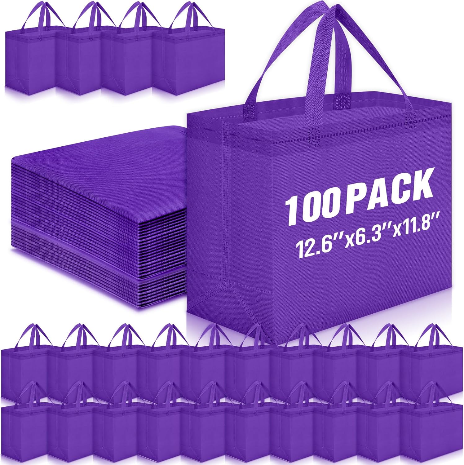 Windyun Reusable Grocery Bags for Shopping and Storage Needs