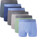 BAMBOO COOL Boys' Boxer Briefs 6-18Y - Soft, Breathable 6-Pack