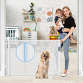 Retractable Baby Gate with Reinforced Rods - Safe, No-Trip Barrier