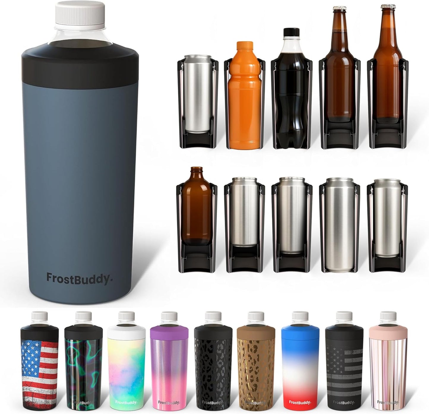 Universal Buddy XL Can Cooler - Keep Drinks Chilled for Hours