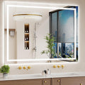 36x48 in LED Bathroom Mirror with Lights - Bright Backlit + Front Lit