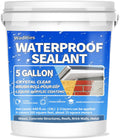 Liquid Waterproof Sealant Clear - 5 Gallon Water-Based Sealant