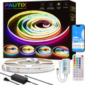 PAUTIX RGB Smart IC COB LED Strip Light 32.8ft - Addressable Color