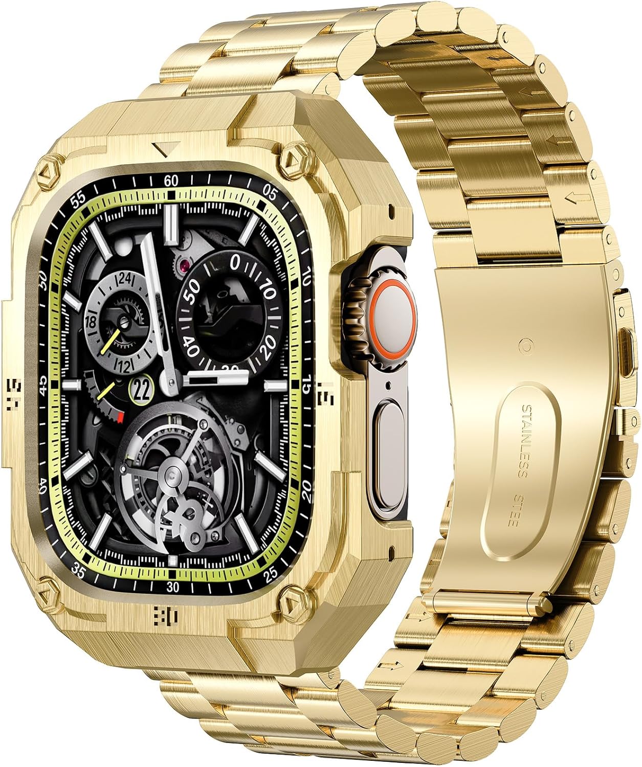 Stainless Steel Case and Band for Apple Watch Ultra 49mm 46mm