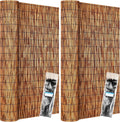Reed Fencing Rolls Natural Bamboo Privacy Fence 4 ft High - 2 Pack