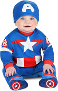 Marvel Captain America Infant Halloween Costume - Soft Minky Jumpsuit