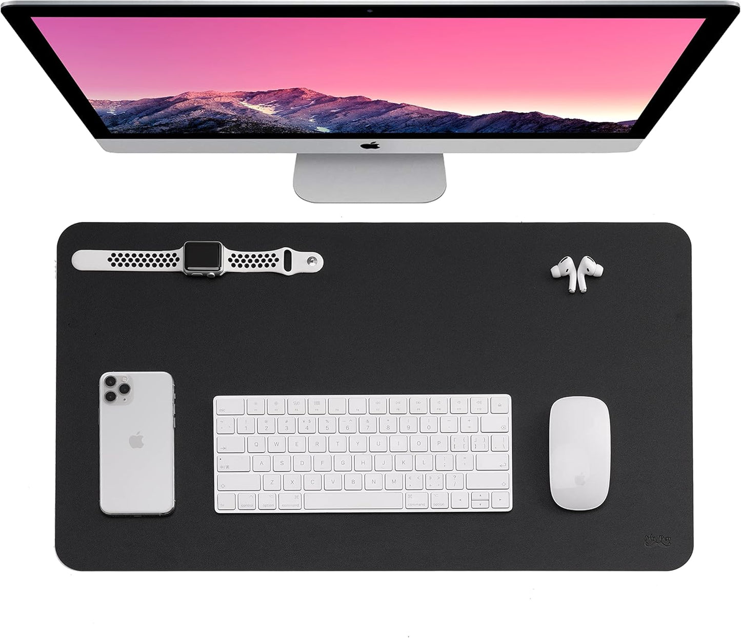 Mr. Pen Dual-Sided Desk Pad, 23.6 x 13.7, Black - Water-Resistant & Non-Slip