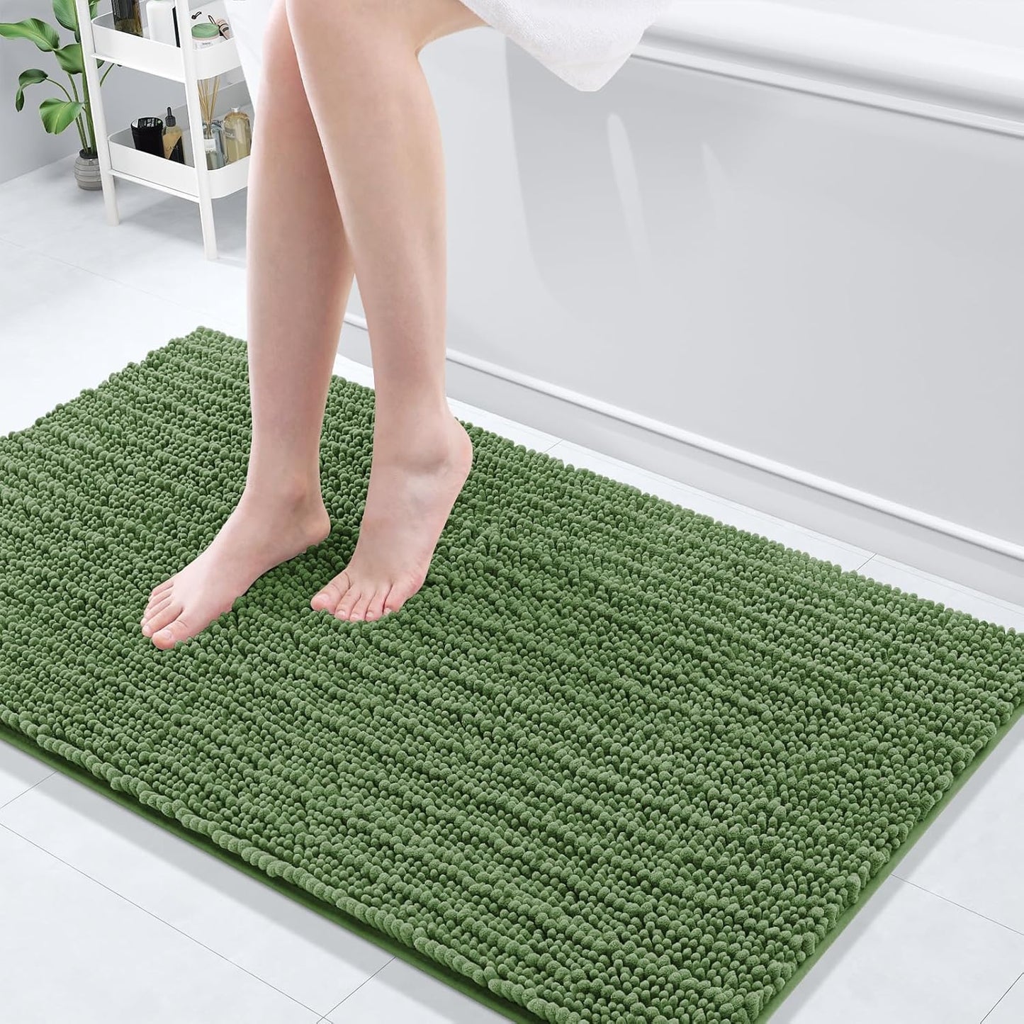 Arotive Luxury Chenille Bathroom Rug Mat for Comfort and Style