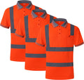 Hi-Vis Safety Polo Shirt 3-Pack - Breathable High Visibility Workwear