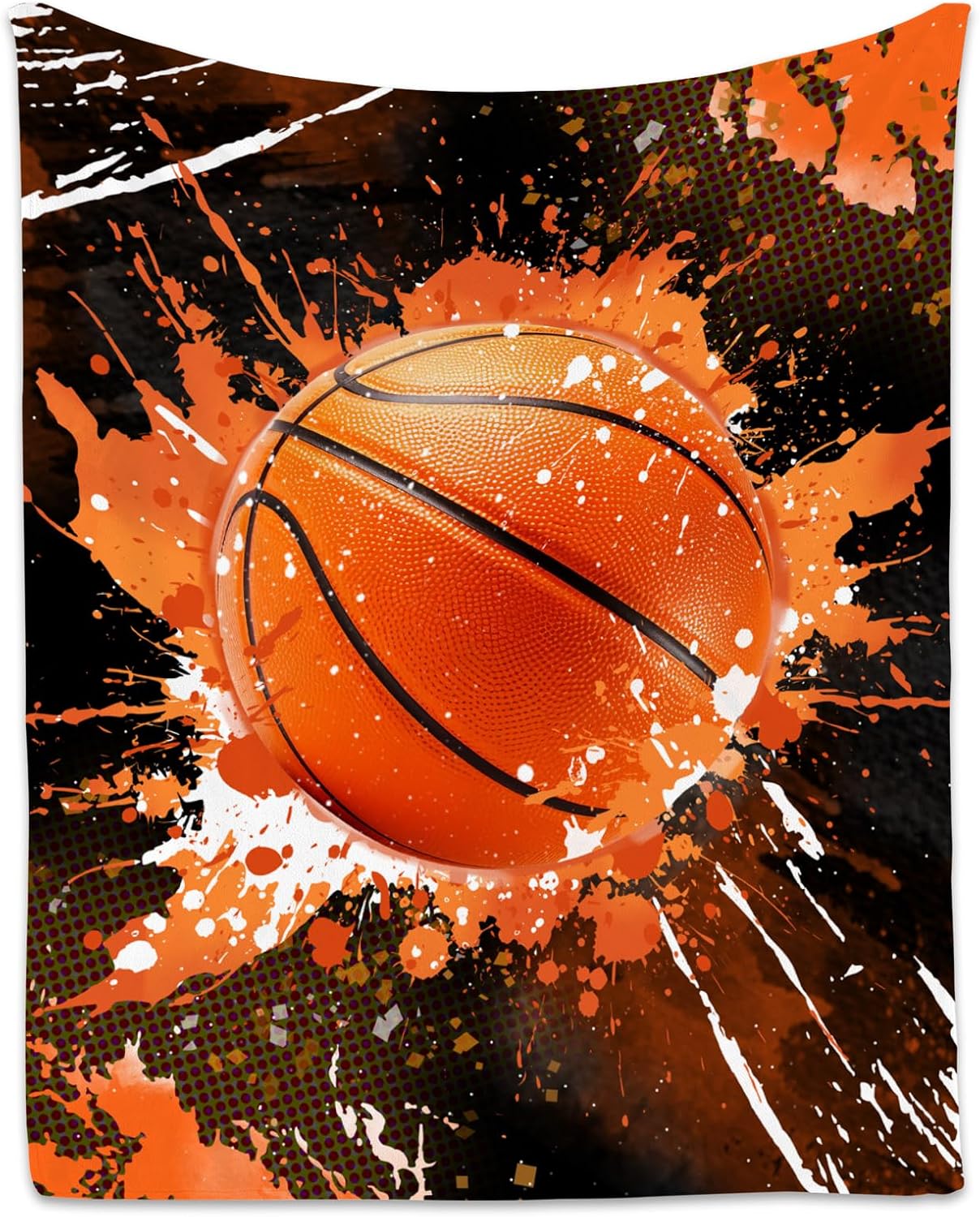 Basketball Blanket - Lightweight Soft Sports Throw for All Ages