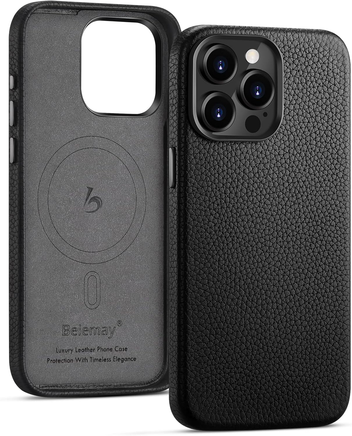 Belemay Leather Case for iPhone 15 Pro - Premium Quality Design