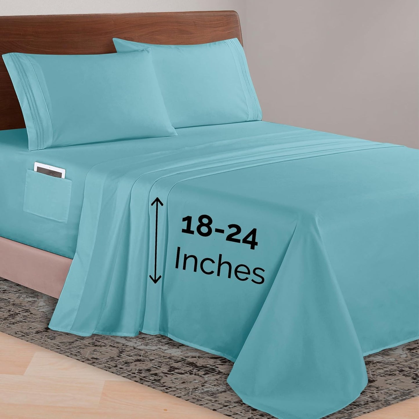 Elegant Comfort Luxurious 1500 Premium Microfiber Sheet Set