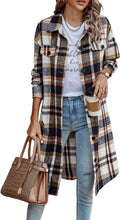 PRETTYGARDEN Womens Plaid Shacket Jacket - Warm Oversized Flannel
