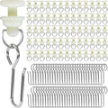 GYOSUGANG Shower Curtain Hooks Set x160: Smooth Glide & Easy Installation