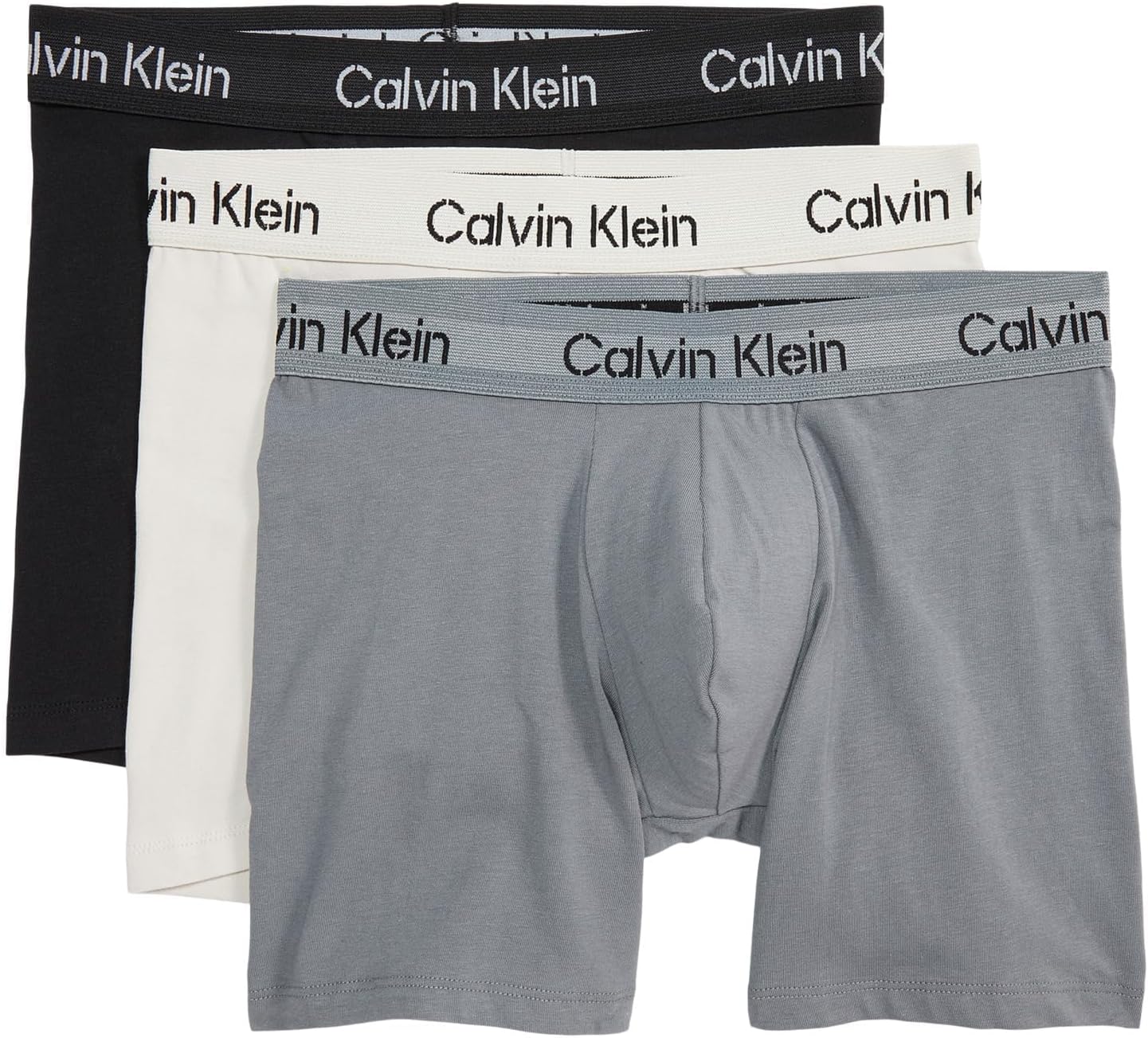 Calvin Klein Mens Cotton Classics Boxer Briefs 3-Pack for Comfort